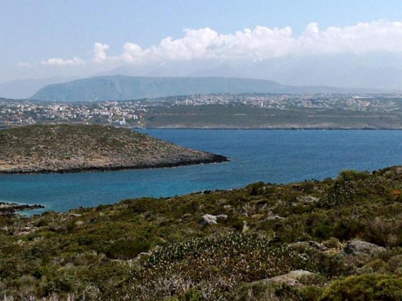 Tersanas Chania Schöne Aussicht auf das Meer Grundstück kaufen